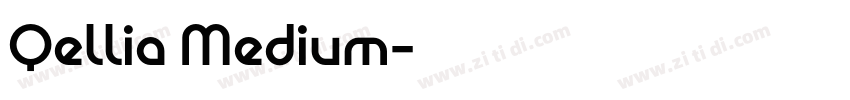 Qellia Medium字体转换